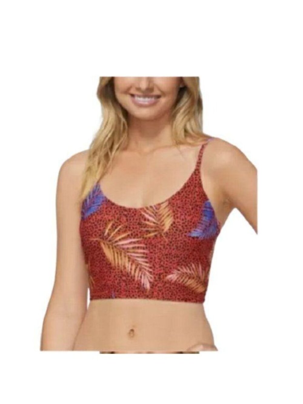 Raisins Juniors Aruba Cropped Tank Bikini Top, L
